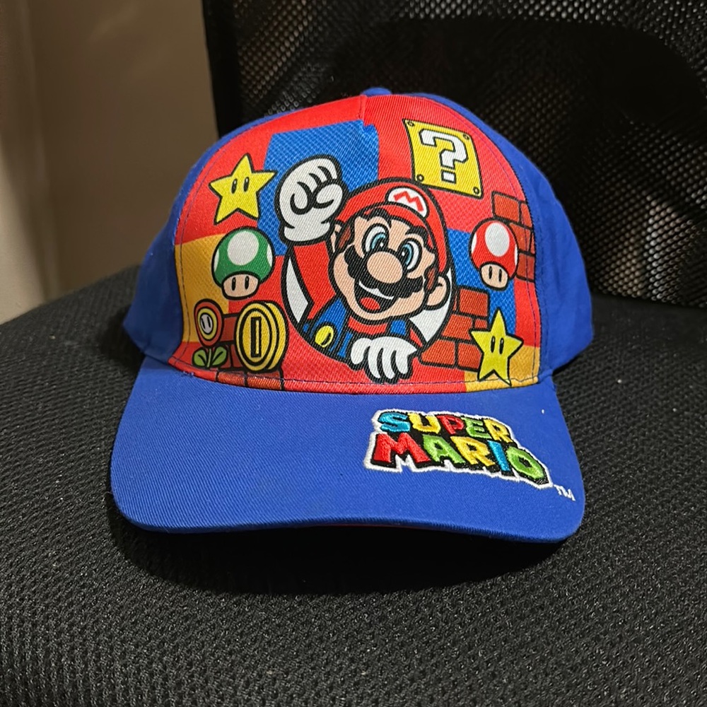 Super Mario Hip-Hop Baseball Cap, Blue